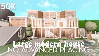 No Advanced Placing 3Story Modern Aesthetic Family Roleplay House I Bloxburg Speedbuild and Tour [upl. by Nat]