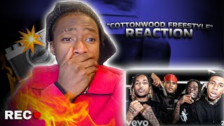 NLE Choppa Kai Cenat DDG Fanum  Cottonwood Freestyle Official Music Video REACTION [upl. by Terrilyn]