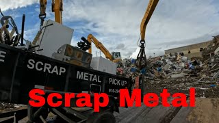 Huge scrap metal Load Lets go to the scrap yard [upl. by Annairol]