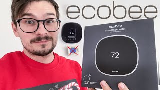 ECOBEE Smart Thermostat install [upl. by Ymarej]