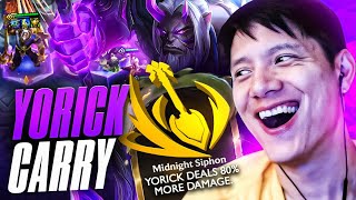 Midnight Siphon Yorick Is a 1v9 Beast  TFT Set 11 PBE Gameplay [upl. by Heady727]