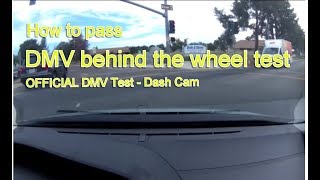 Actual DMV Behind the Wheel Test – NO STRESS  Pass the first time [upl. by Needan880]