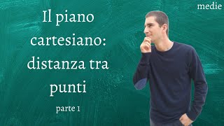 Il piano cartesiano distanza tra punti parte 1  medie [upl. by Ranice972]