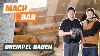 Drempel bauen Trockenbau im Dachgeschoss  OBI [upl. by Yeslehc921]