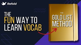 Better than flashcards for vocab growth  The Goldlist Method  Refold Tutorials [upl. by Copp126]