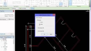 REVIT ACOTAMIENTO ALINEADO MUROS EN DIAGONAL [upl. by Auhsaj540]