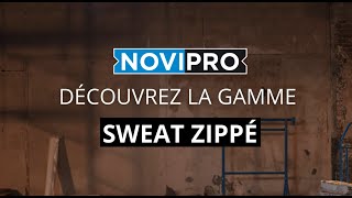 NOVIPRO – Gamme Sweat zippé gris chiné [upl. by Ylrehs]