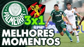 PALMEIRAS 3 X 1 SPORT  MELHORES MOMENTOS  SEGUNDA FASE  COPINHA 2024 [upl. by Jarita]