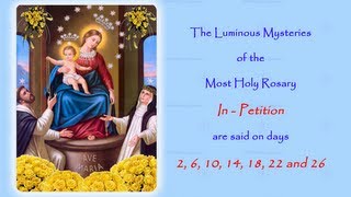 The Luminous Mysteries  In Petition  Annual 54 Day Rosary Novena [upl. by Obara769]