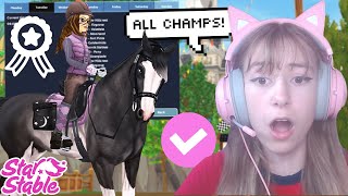 ALL CHAMPS In ONE DAY 🏅😳 Star Stable Challenge [upl. by Lucilia43]