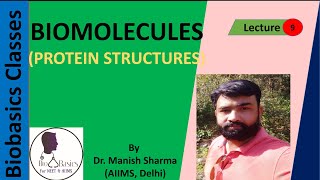 Protein Structure Biomolecules NCERT Chapter 9 NEET 11th Class [upl. by Ronyam]