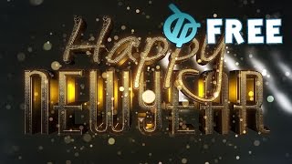 Happy New Year Free Video Background 3 Clips [upl. by Eanrahs988]