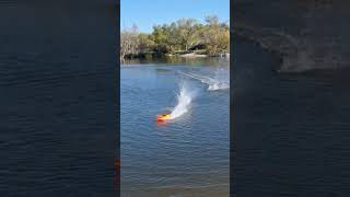 rc boat crash boatgang boatworks rcboating [upl. by Thorbert]