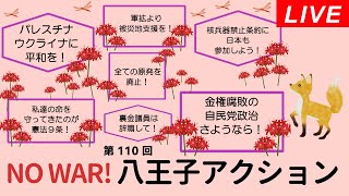 Live！◆NO WAR！八王子アクション 第110回＠八王子オクトーレ前 20240915 [upl. by Delphinia]