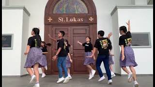 MISDINAR PAROKI SANTO ANTONIUS PADUA TATAARAN  LOMBA KOREOGRAFI THEMESONG SMVD 2023 [upl. by Atinrahs]