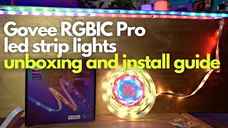 Govee RGBIC PRO led strips  Lightshow Setup Guide Review  Brightness matters [upl. by Pazice227]