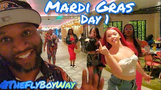 Carnival Mardi Gras Cruise  Day 1 The Sail Away Party  NightLife  My Balcony Room cruise travel [upl. by Mcguire10]