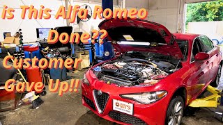 Why is this ALFA ROMEO Smoking Can we figure it out white smoking in the Tail Pipe [upl. by Cirtemed729]