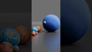 planet bouncing  Solar System Planet Size Comparison 3D [upl. by Ilka]