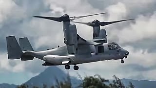 V22 Osprey TiltRotor Aircraft In Action • Compilation [upl. by Eiznekam]