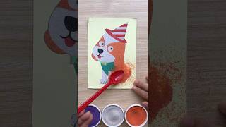 ASRM Sand painting the puppy asrm satisfying relaxing painting [upl. by Westbrook450]