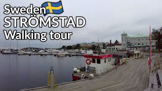 Sweden walking tour of the coastal town Strömstad [upl. by Jolenta704]