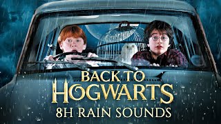 7H Rain Inside Car 🌧️ Harry Potter ASMR Ambience 🌧️ Flying Car with Harry amp Ron  Back to Hogwarts [upl. by Germaine682]