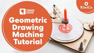 Build a Geometric Drawing Machine  Tinker Crate Project Instructions  KiwiCo [upl. by Atin125]