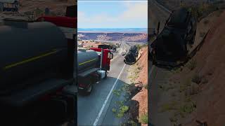 BeamNG Drive Realistic Freeway Crashes 216 shorts dangerousovertaking speedaccident crashmoment [upl. by Cirde42]