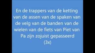 De fiets van Piet van Pa HD kwaliteit Lyrics [upl. by Glad654]