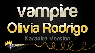 Olivia Rodrigo  vampire Karaoke Version [upl. by Rehpatsirhc217]