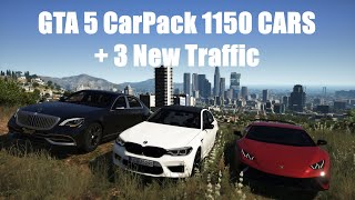 GTA 5 CarPack 1150 CARS  3 New Traffic [upl. by Onailimixam]