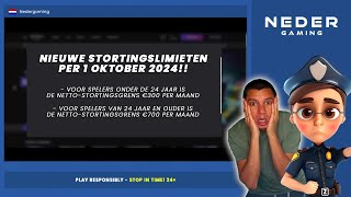 🇳🇱 Nieuwe Stortingslimieten Online Casinos per 1102024 [upl. by Tnert]