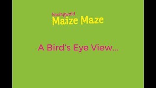 Easingwold Maize Maze Flyover Video  York Family Day Out [upl. by Phelps478]