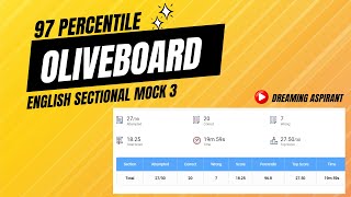 Oliveboard Live💻English Sectional Mock 350✅ 97 Percentile🏆🔥 Learn with me rrbpo ibpspo sbipo [upl. by Garap665]