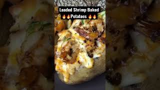 Loaded Shrimp Baked Potatoes shrimp loadedbakedpotato loadedpotato winnipeg fyp shorts yummy [upl. by Nellaf]