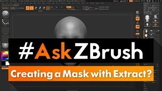 AskZBrush “How can I create a model of a mask from a face using extract” [upl. by Thomasina732]