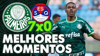 PALMEIRAS 7 X 0 QUEIMADENSE  MELHORES MOMENTOS  COPINHA 2024 [upl. by Joselyn92]