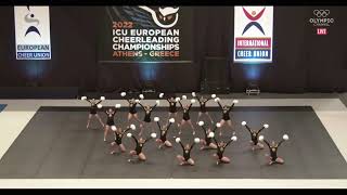 ICU Europeans 2022 Pom  Team Finland Dream Team Dancers [upl. by Lrub]