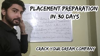 How to Prepare for Placements in 1 Month  Placement Preparation [upl. by Beltran142]