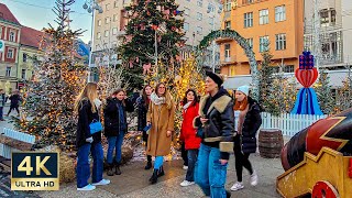 Zagreb Christmas Market 🇭🇷 4K Old Town Walking Tour 2023 [upl. by Vod800]