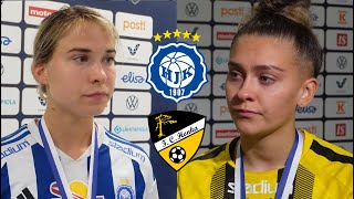 Ottelun jälkeen Naisten cupfinaali HJK  FC Honka [upl. by Nadoj]