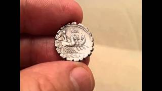 C Naevius Balbus 79 BC AR Serrate Denarius [upl. by Kathy497]