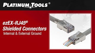 How To Terminate Shielded ezEXRJ45 Connectors [upl. by Aidnama]