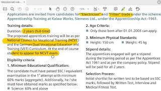 Siemens India Apprenticeship Training Navi Mumbai [upl. by Eenafets]