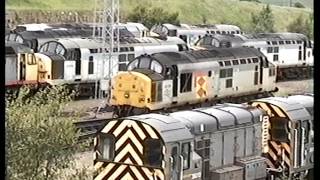 Classic British Rail  Tinsley Depot  21st June 1993 [upl. by Nylitsirk]