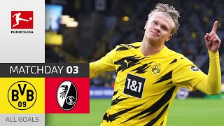 Haaland amp BVB on Fire Borussia Dortmund  SC Freiburg 40  All Goals  Matchday 3 – Bundesliga [upl. by Nyleda]