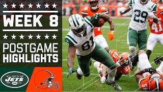 Jets vs Browns  NFL Week 8 Game Highlights [upl. by Banwell]