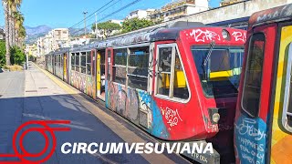 CIRCUMVESUVIANA TRAIN From Sorrento to Naples [upl. by Ardisj203]