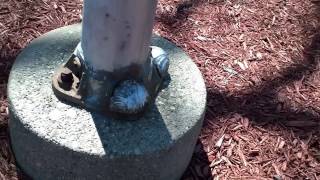 FlagDeskcom  How to convert a Steel Street Light pole into a Flagpole [upl. by Ahseila109]